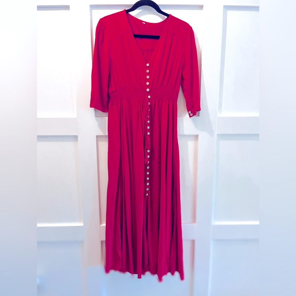 Red Maxi Dress *Great for Photos!